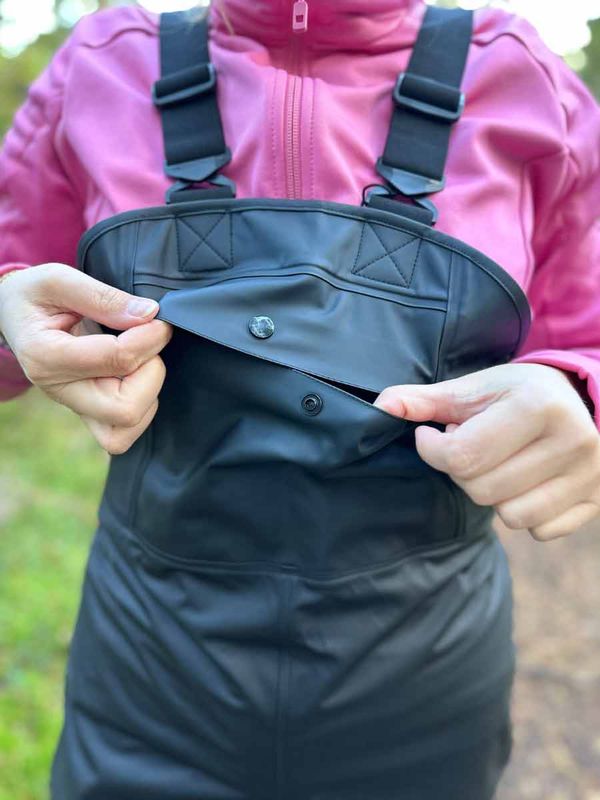 Robust PU Regnselebukse Svart Dame