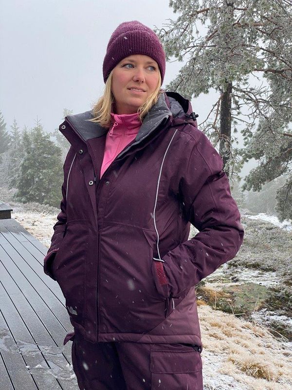 Hoppin Vinterjakke Aubergine Dame