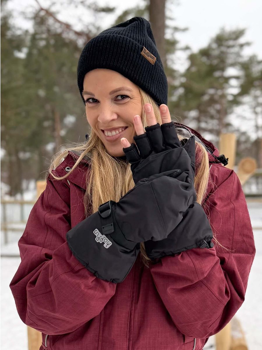 Frost Hanske og Vott Svart