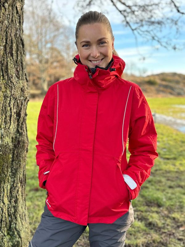 Hoppin Allværsjakke Rød Dame