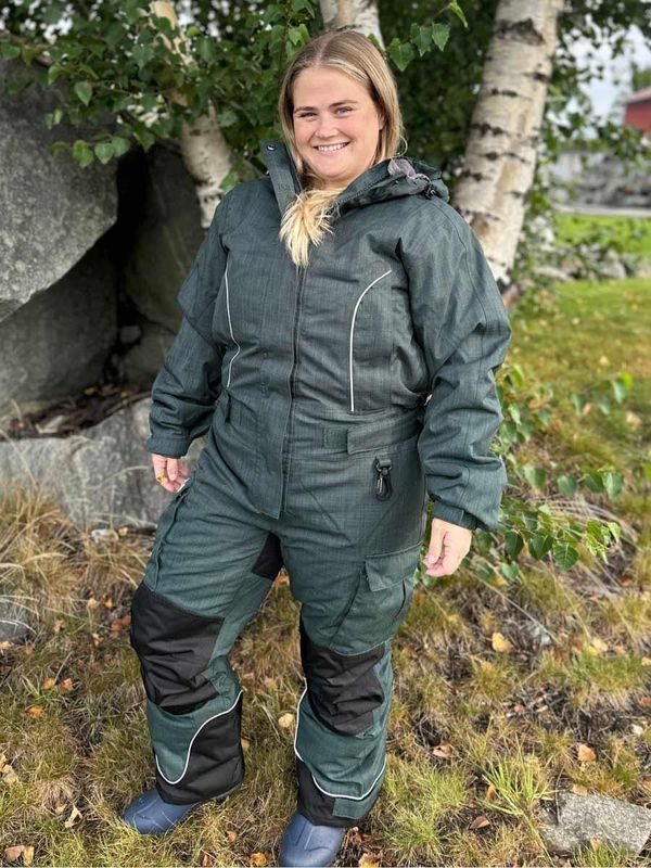 Hoppindressen Kort Grønn Dame