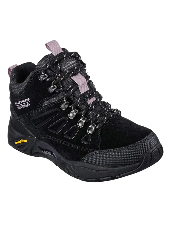 Skechers Relaxed Fit Arch Recon Svart Dame - Vanntett Tursko