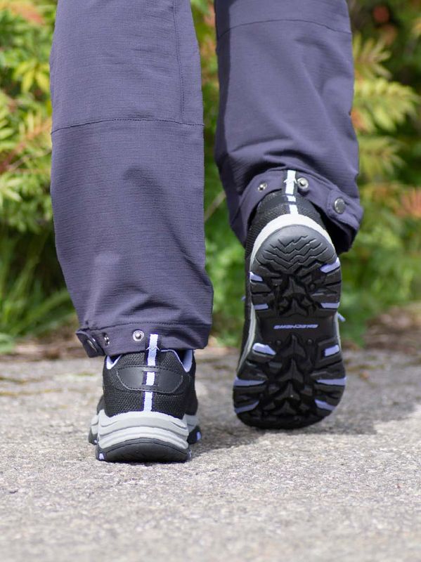 Skechers Relaxed Fit Trego Trail Destiny Svart Dame - Vanntett