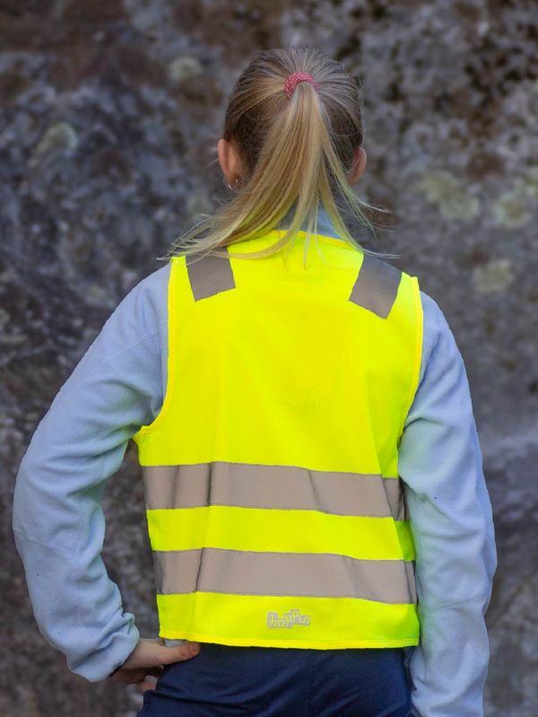 Refleksvest Magnetlukking - Barn gul