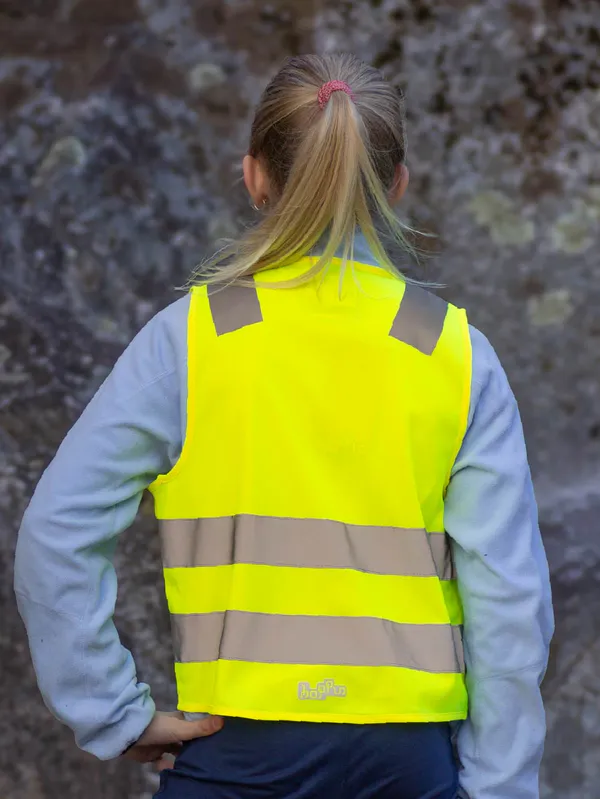 Refleksvest Magnetlukking - Barn gul