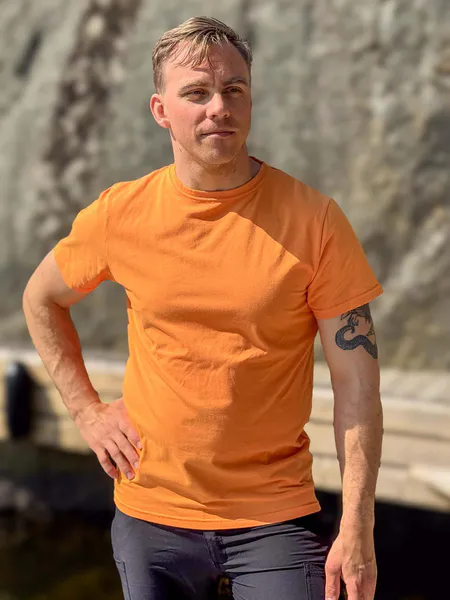Hovedbilde Hoppin T-skjorte Orange - Unisex