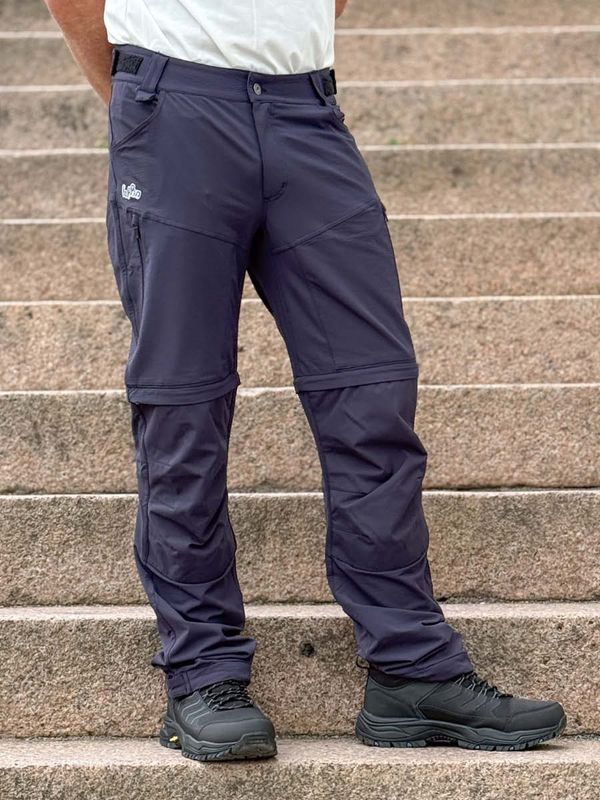 Hoppin Zip-off Bukse Mørk Marine Herre