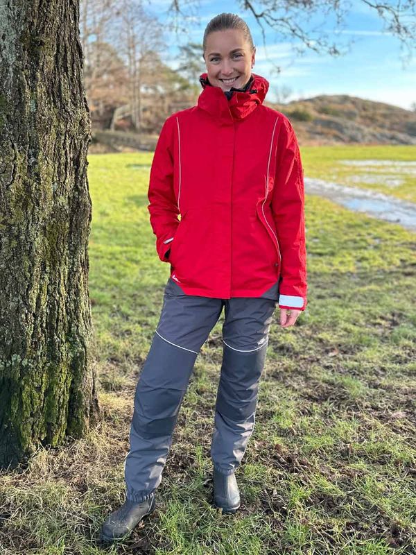 Hoppin Allværsjakke Rød Dame