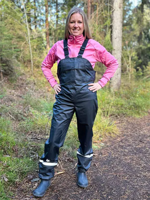 Hovedbilde Robust PU Regnselebukse Svart Dame