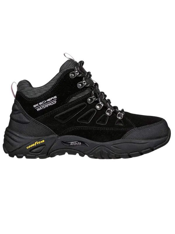 Skechers Relaxed Fit Arch Recon Svart Dame - Vanntett Tursko