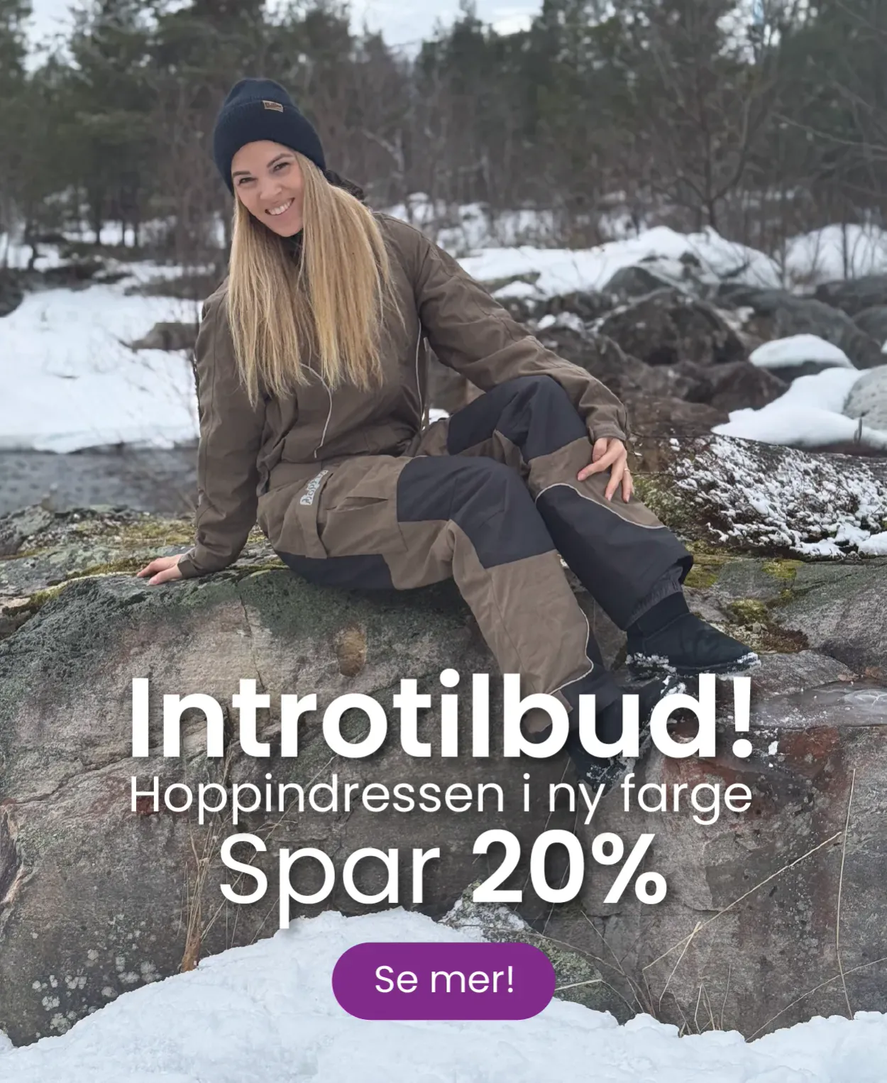 mann kjører trillebår med dame. ha det gøy i allværstøy fra hoppin