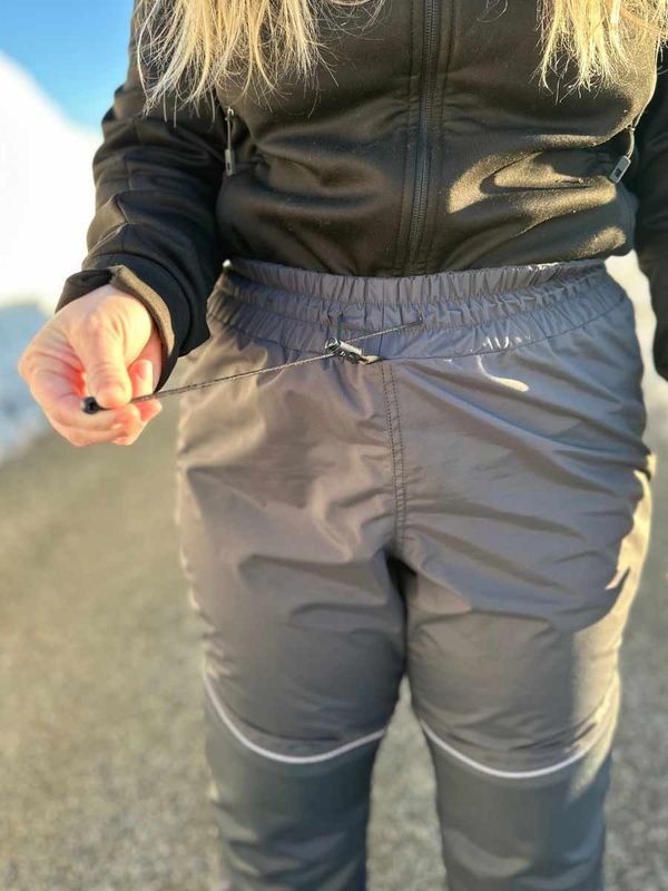 Hoppin Overtrekksbukse Kort Grå Dame