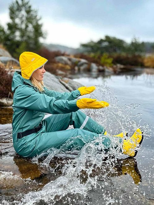 Hovedbilde Robust PU Regndress Grønn Dame