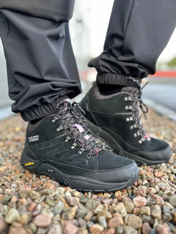 Skechers Relaxed Fit Arch Recon Svart Dame - Vanntett Tursko