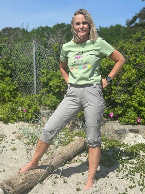 Hovedbilde Hoppin Piratbukse Lys grå Dame - med stretch