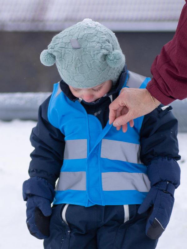 Refleksvest Magnetlukking - Barn blå